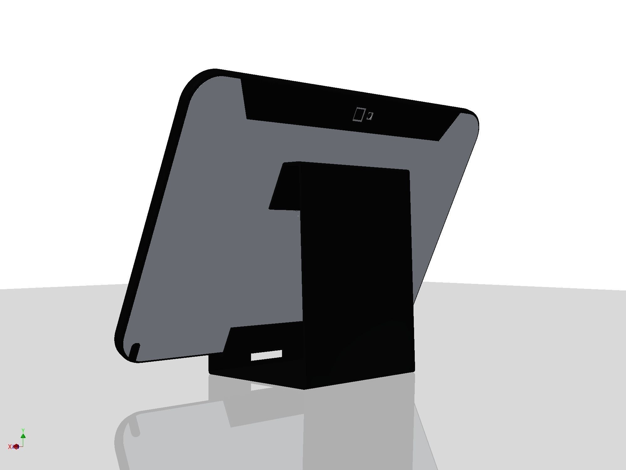 Holder for tablet - lasercut Low-poly 3D model_10