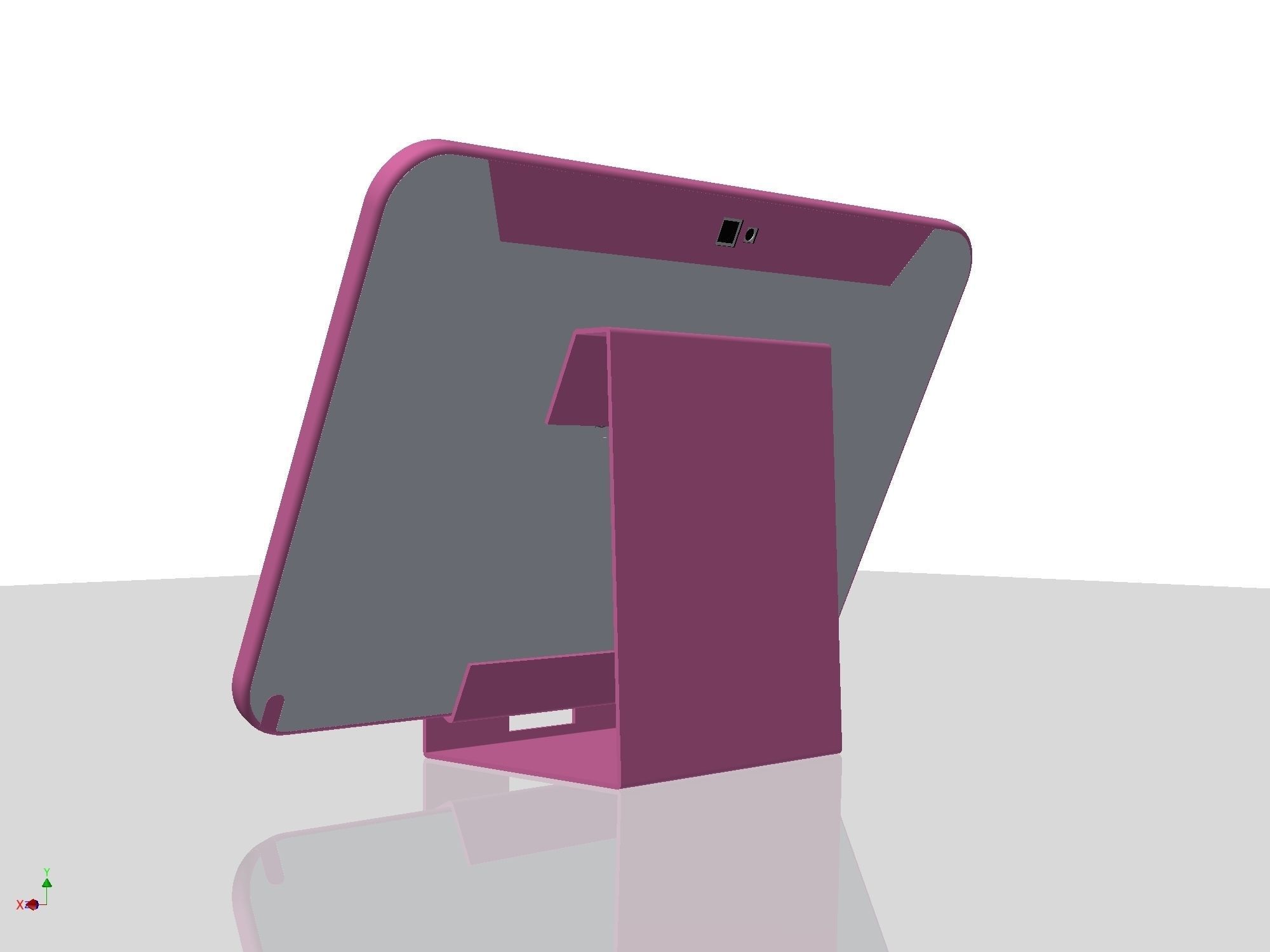 Holder for tablet - lasercut Low-poly 3D model_6