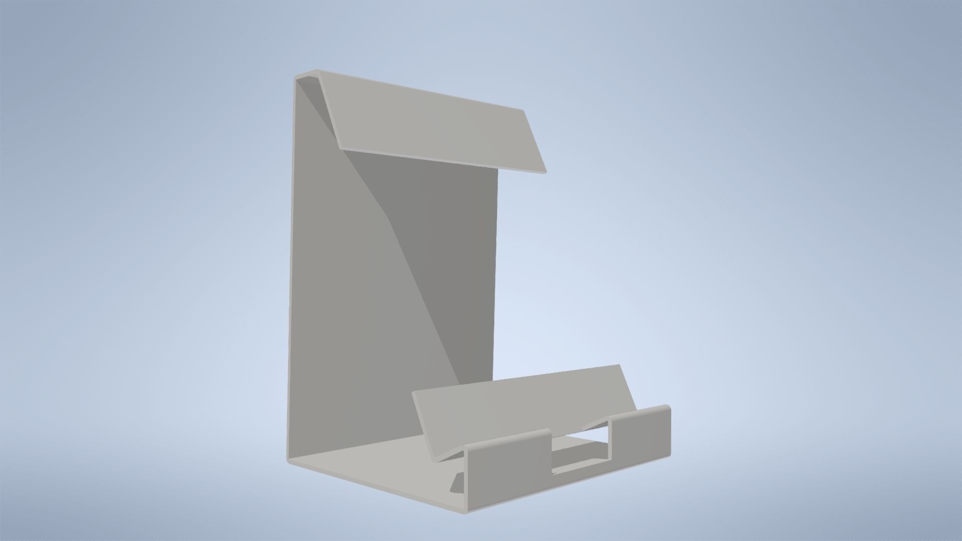Holder for tablet - lasercut Low-poly 3D model_2