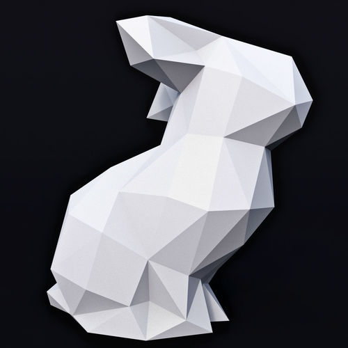Bunny Low Poly 1 Low-poly 3D model