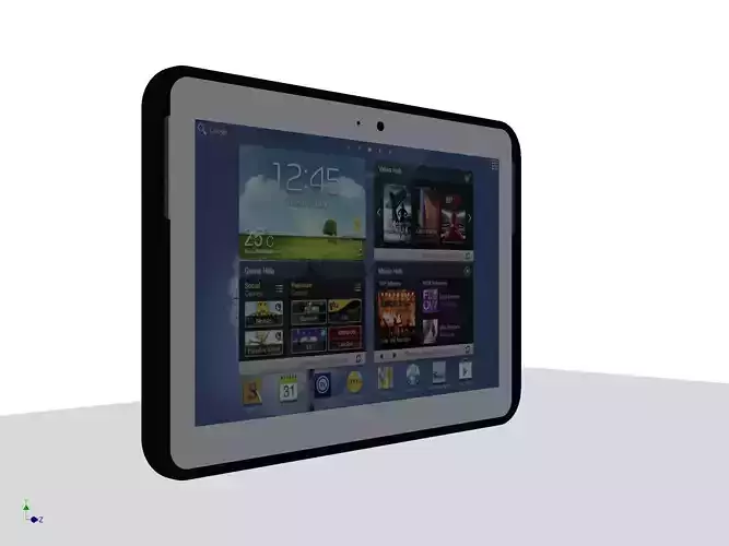 Samsung Galaxy NOTE 101 Low-poly 3D model