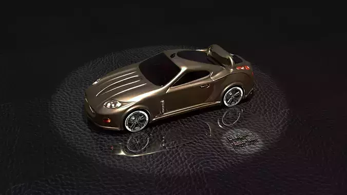 golden sport car 
