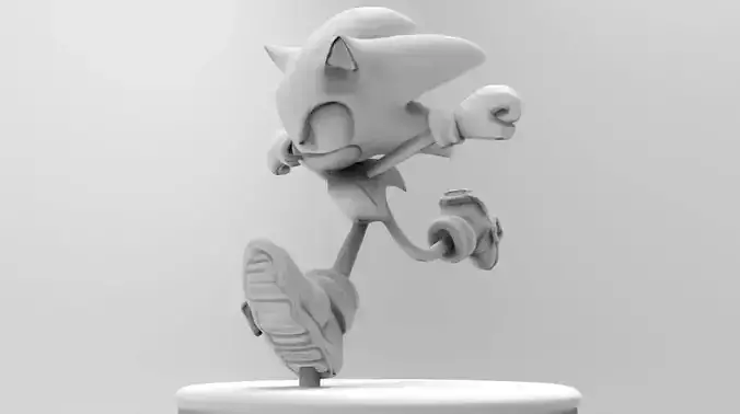 Sonic The Hedgehog 3D Printable Figure Model 3D print model