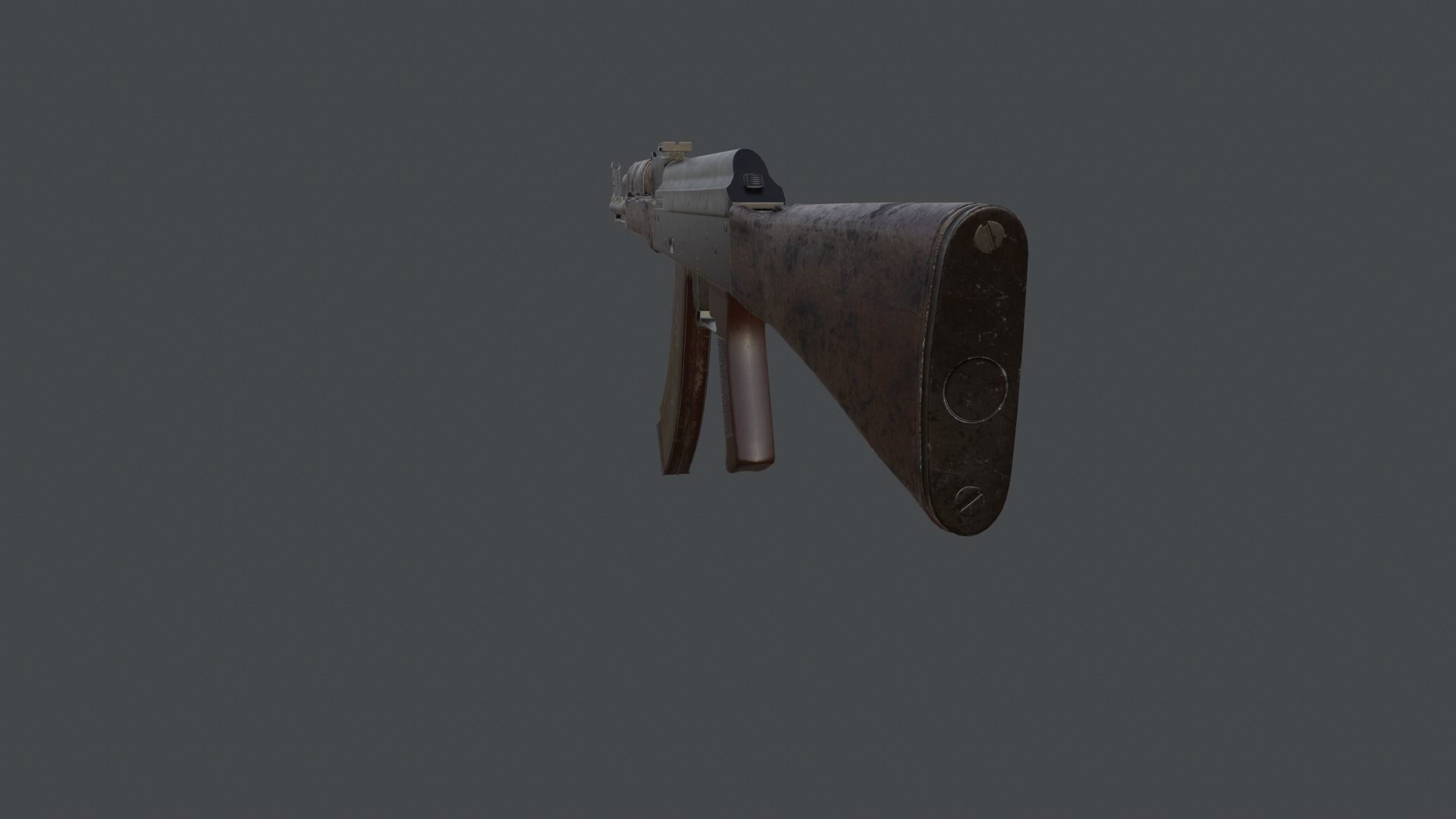 AK Rifle Low-poly 3D model_7