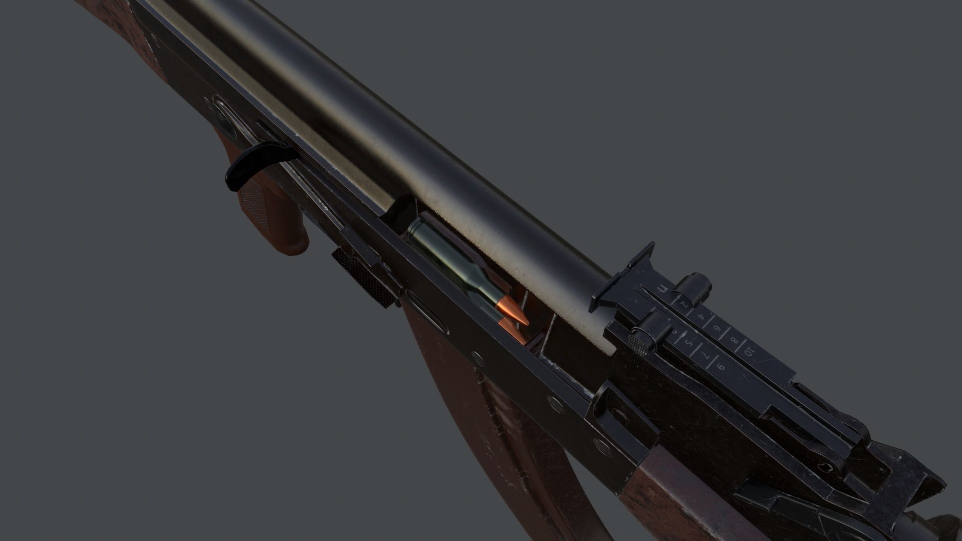 AK Rifle Low-poly 3D model_8