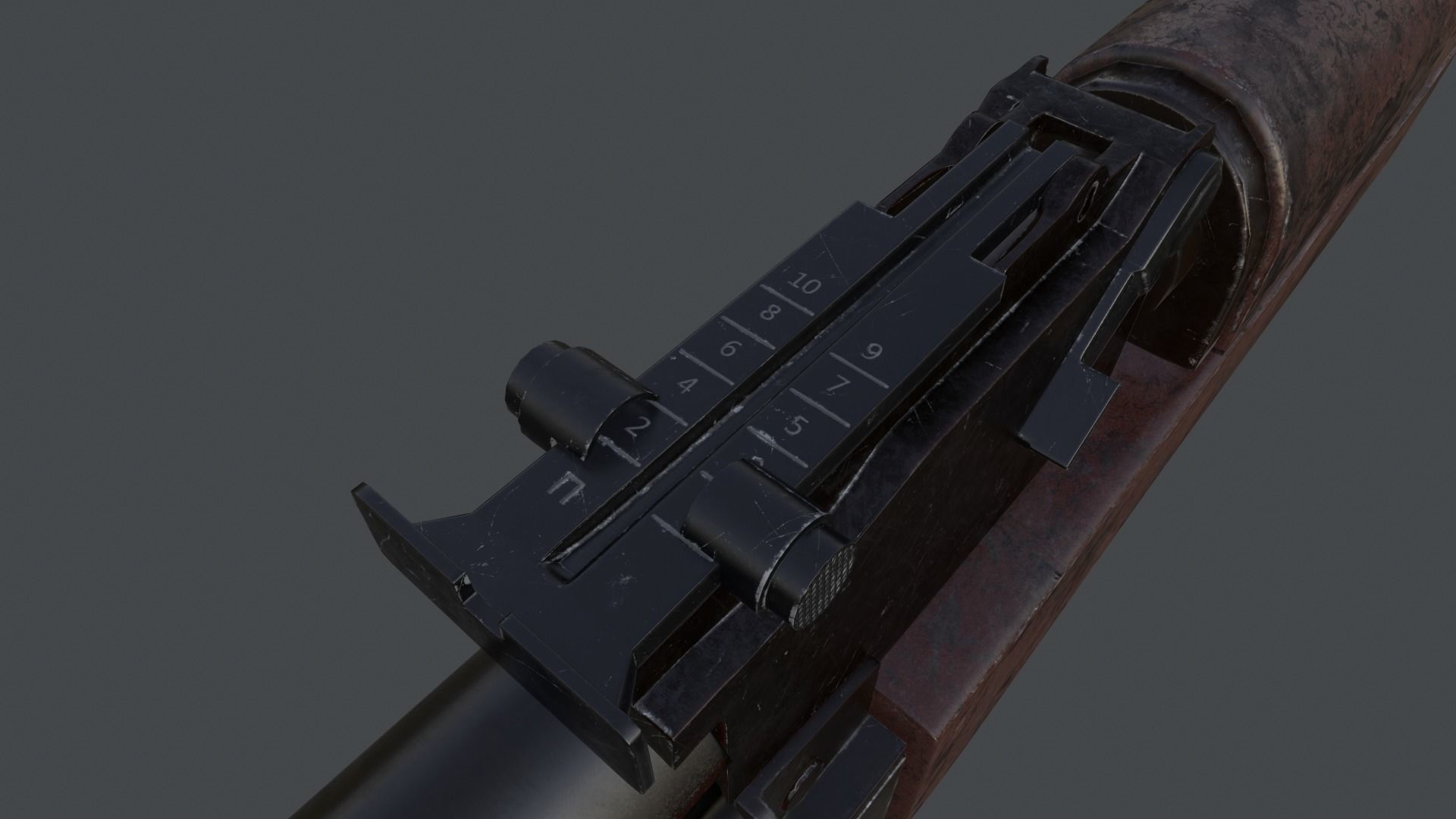 AK Rifle Low-poly 3D model_14
