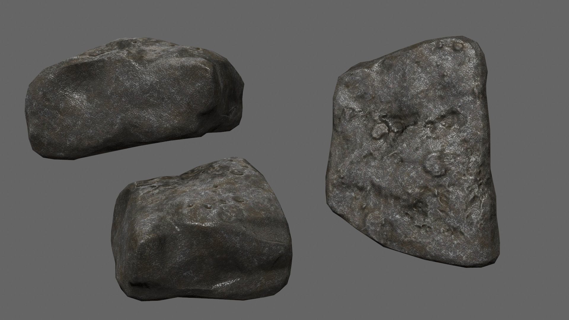 rocks Low-poly 3D model_17