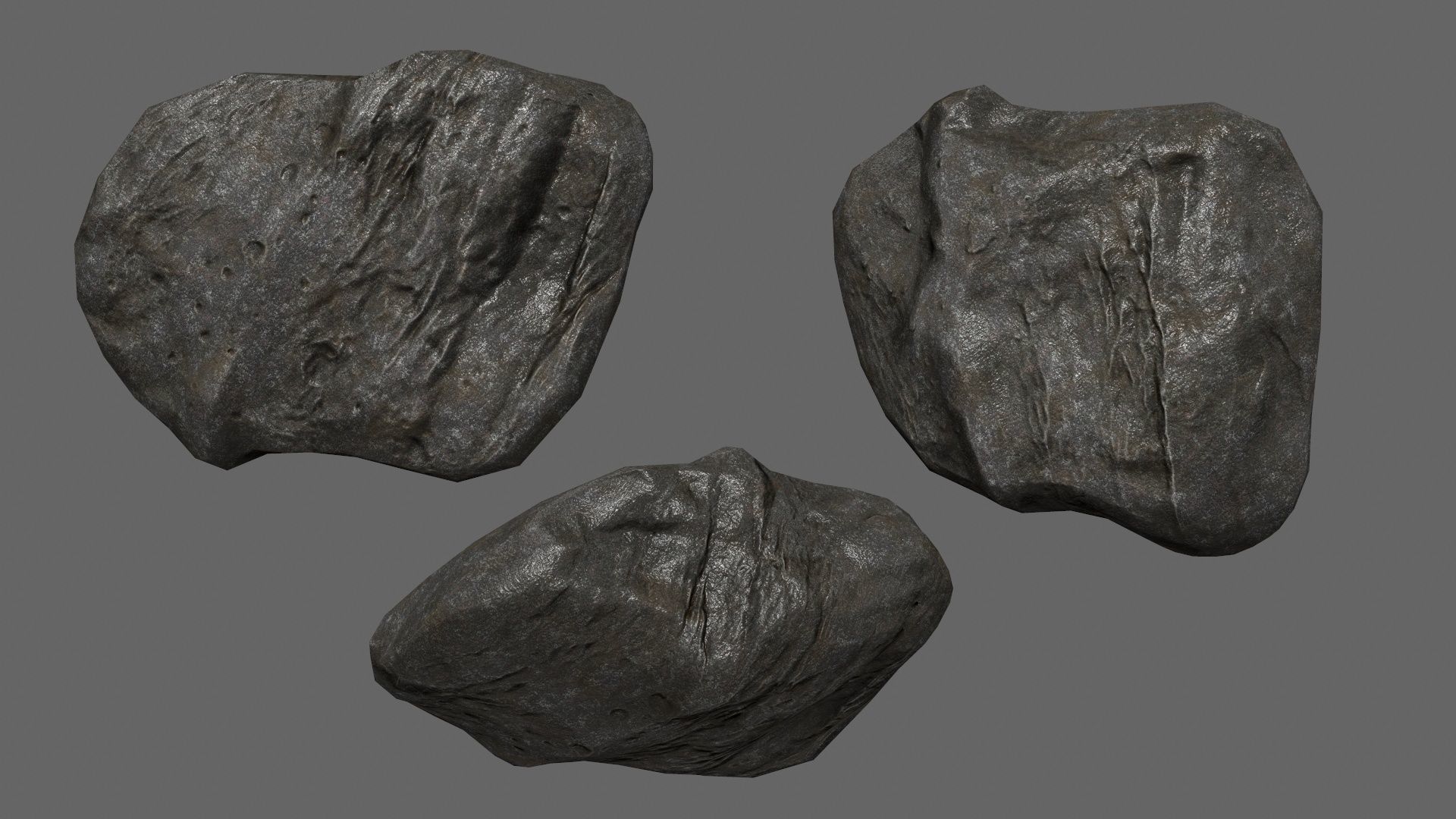 rocks Low-poly 3D model_22