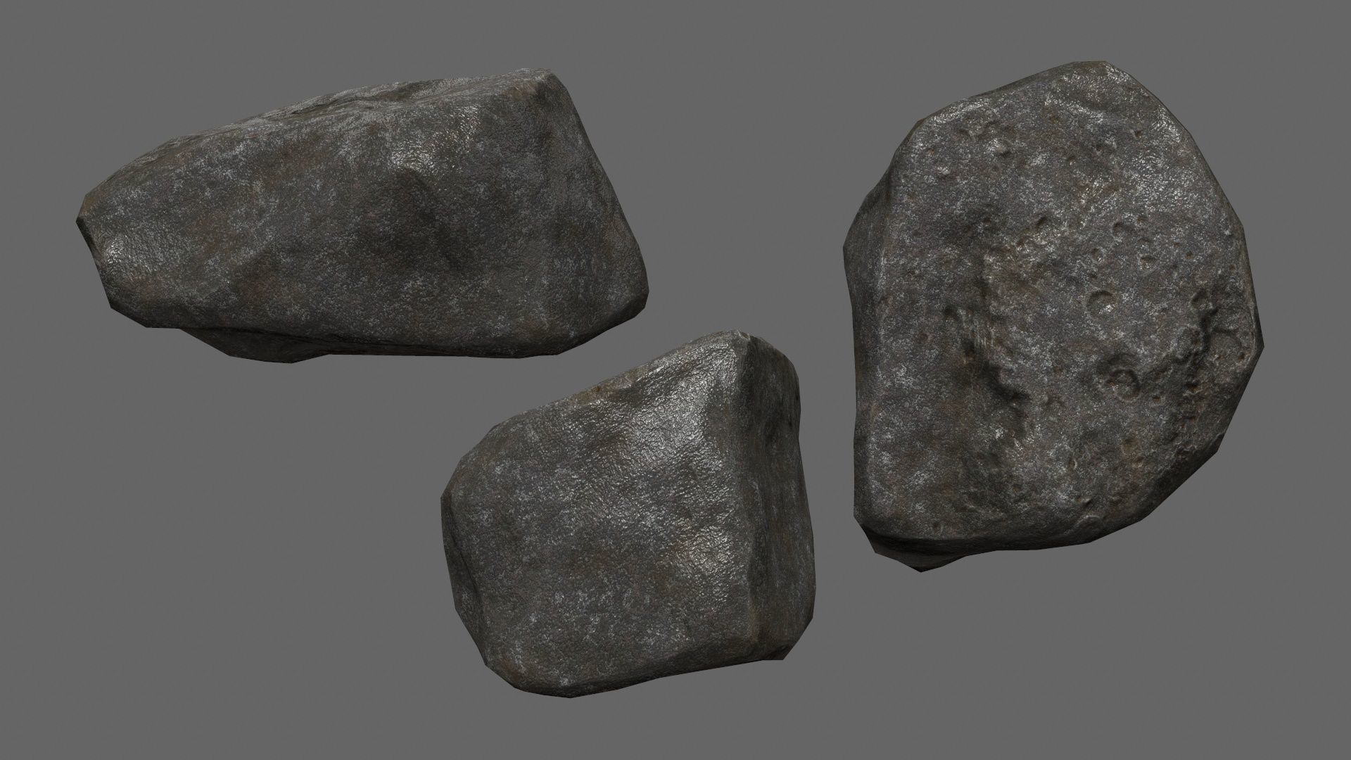 rocks Low-poly 3D model_3