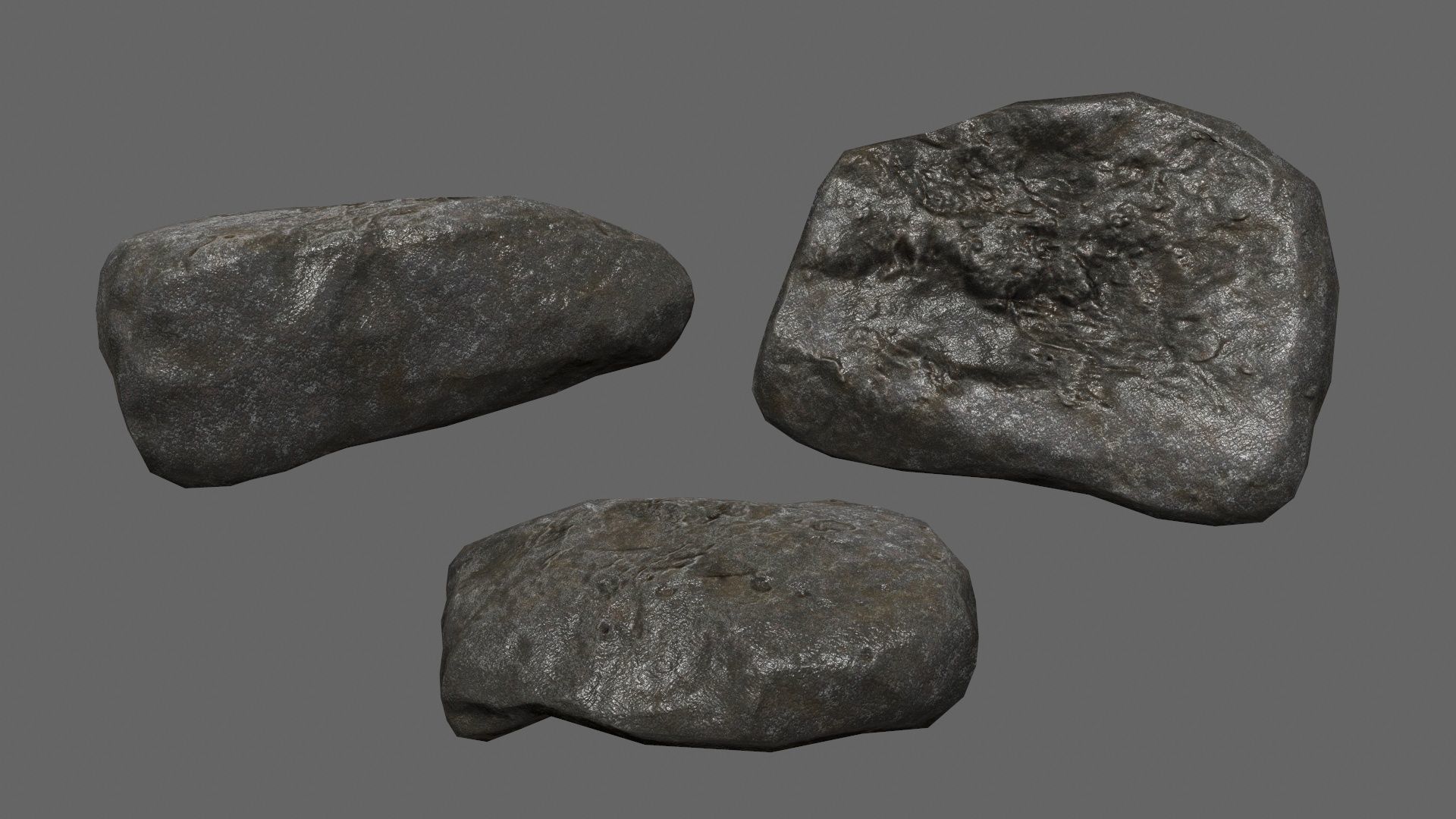 rocks Low-poly 3D model_12