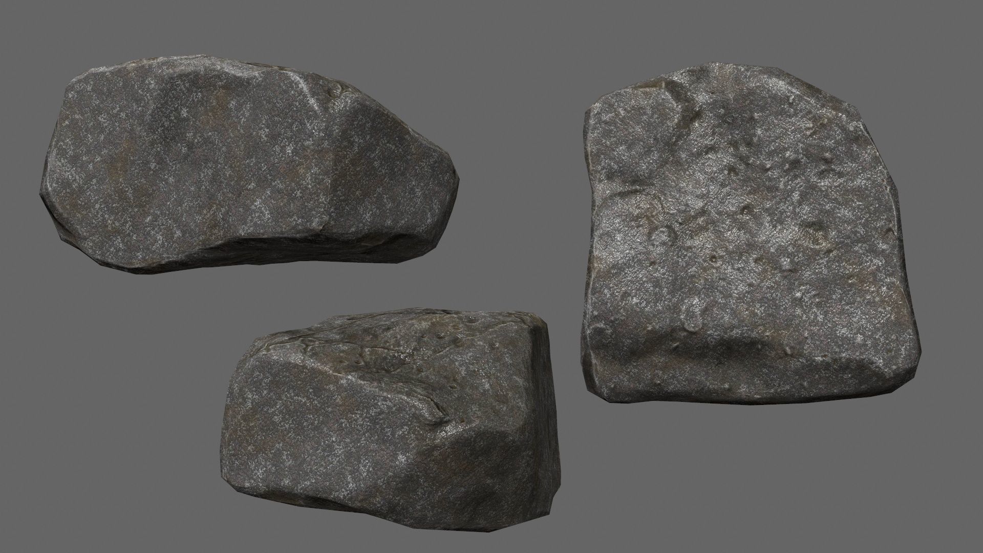 rocks Low-poly 3D model_6