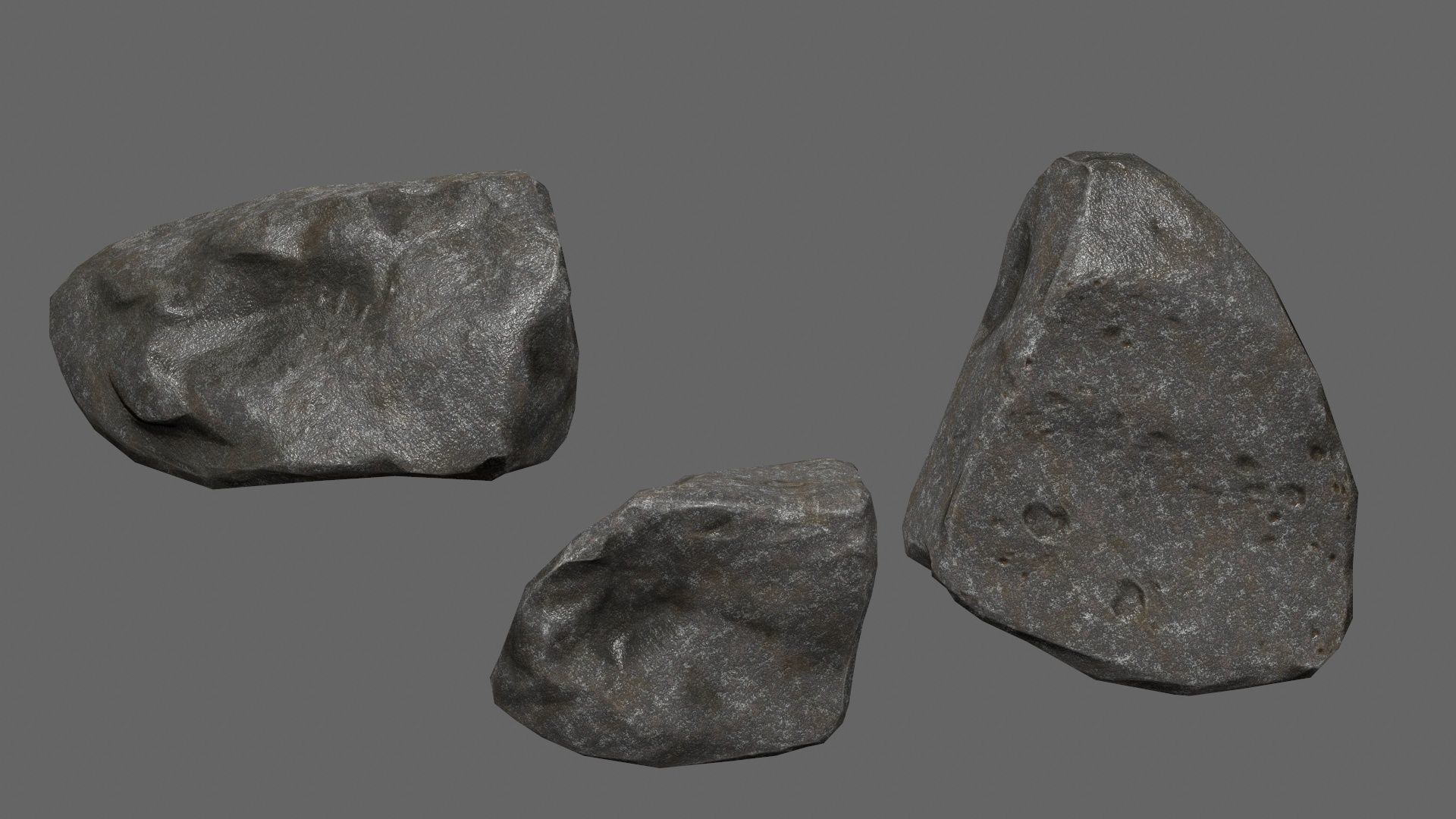 rocks Low-poly 3D model_16