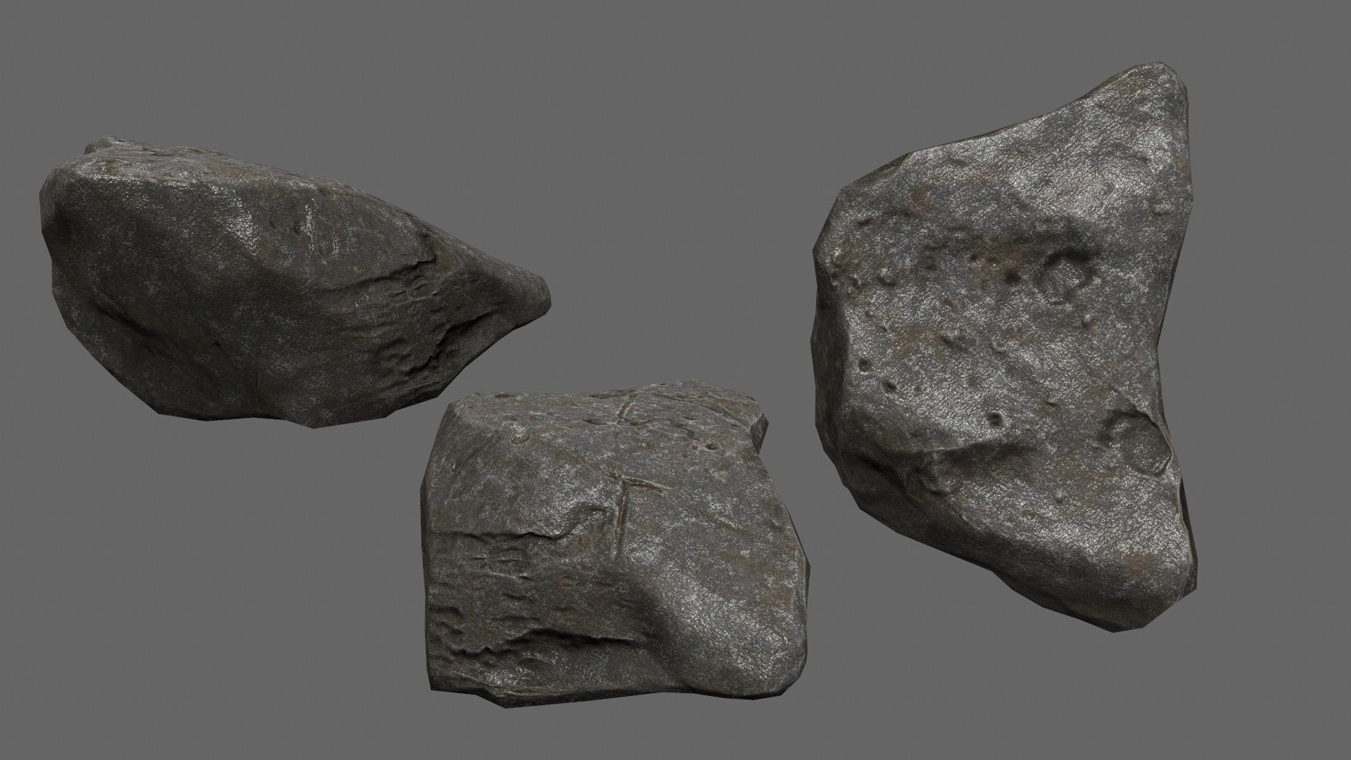 rocks Low-poly 3D model_13