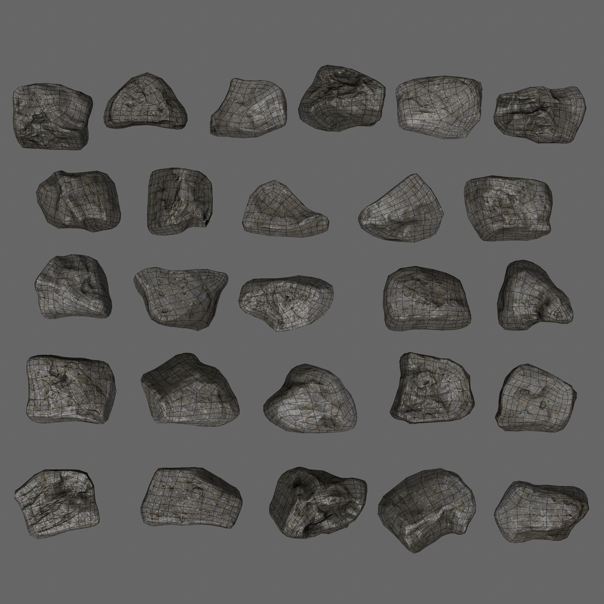rocks Low-poly 3D model_27