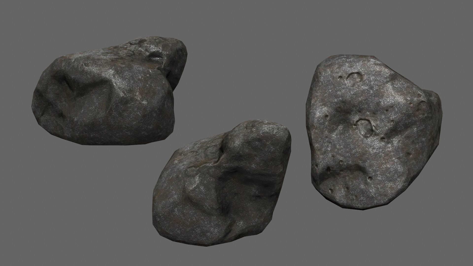 rocks Low-poly 3D model_9
