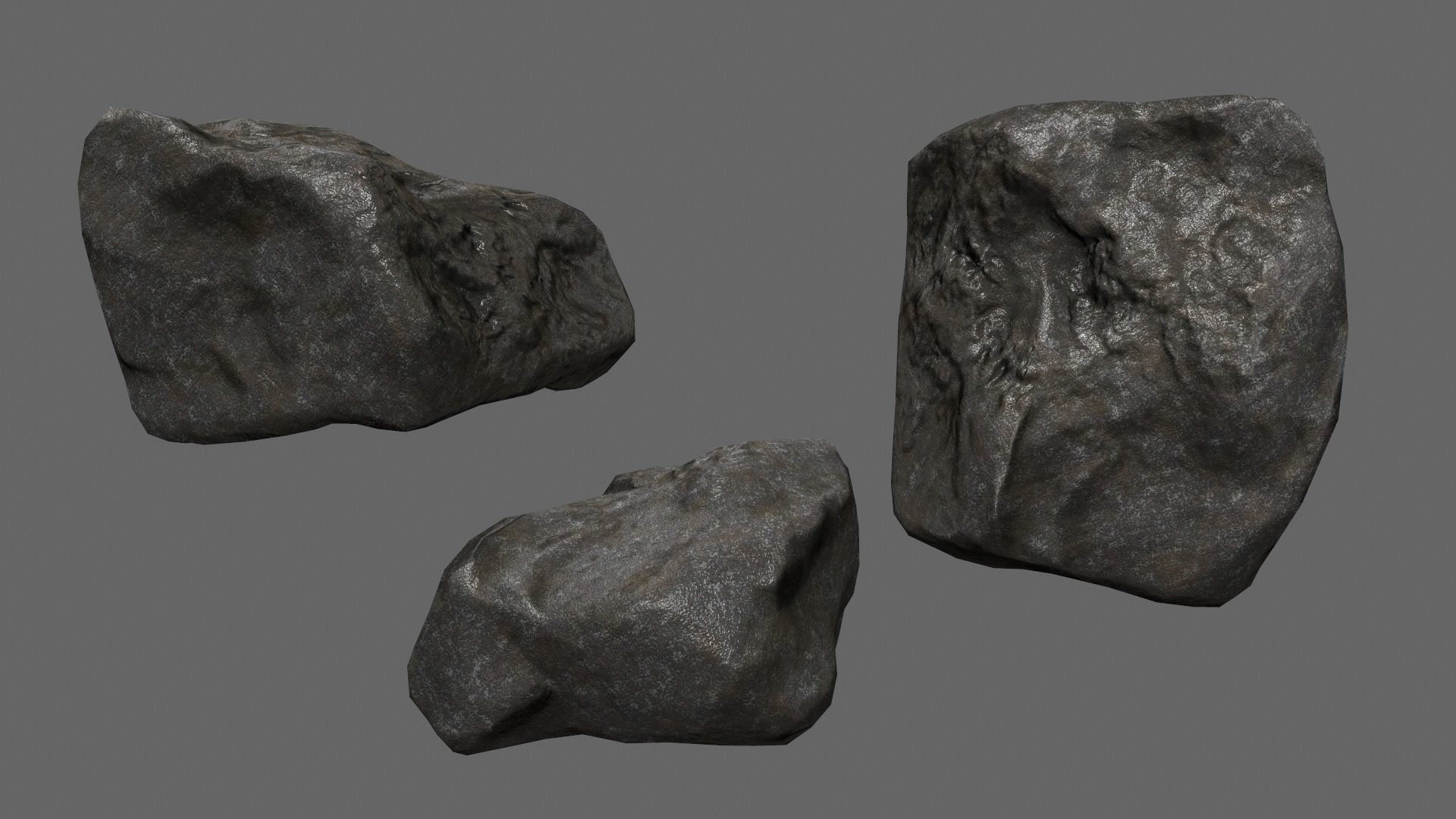rocks Low-poly 3D model_23