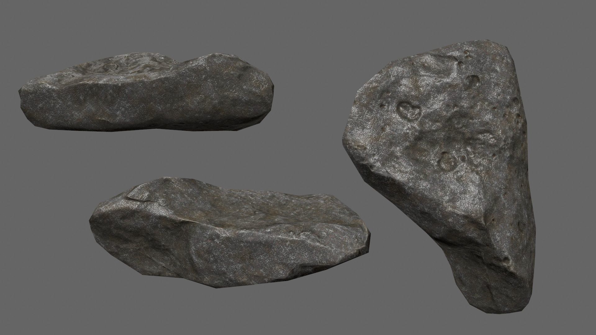 rocks Low-poly 3D model_19
