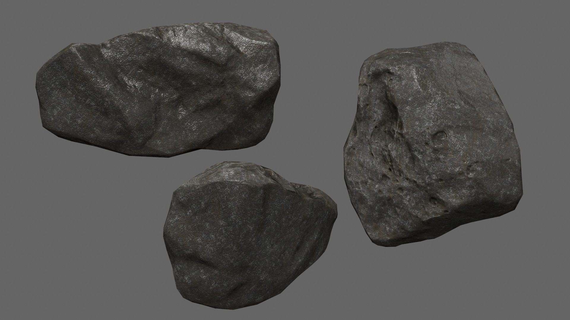 rocks Low-poly 3D model_24