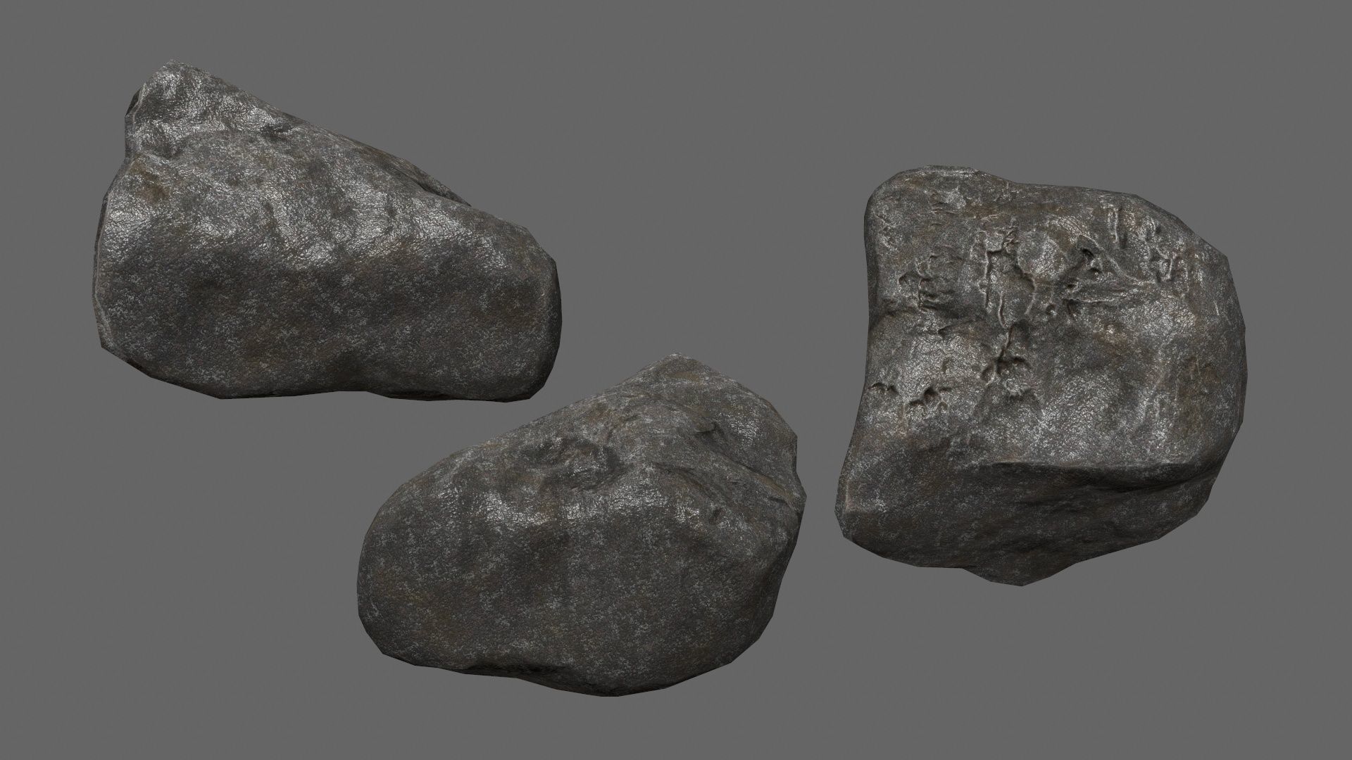 rocks Low-poly 3D model_15
