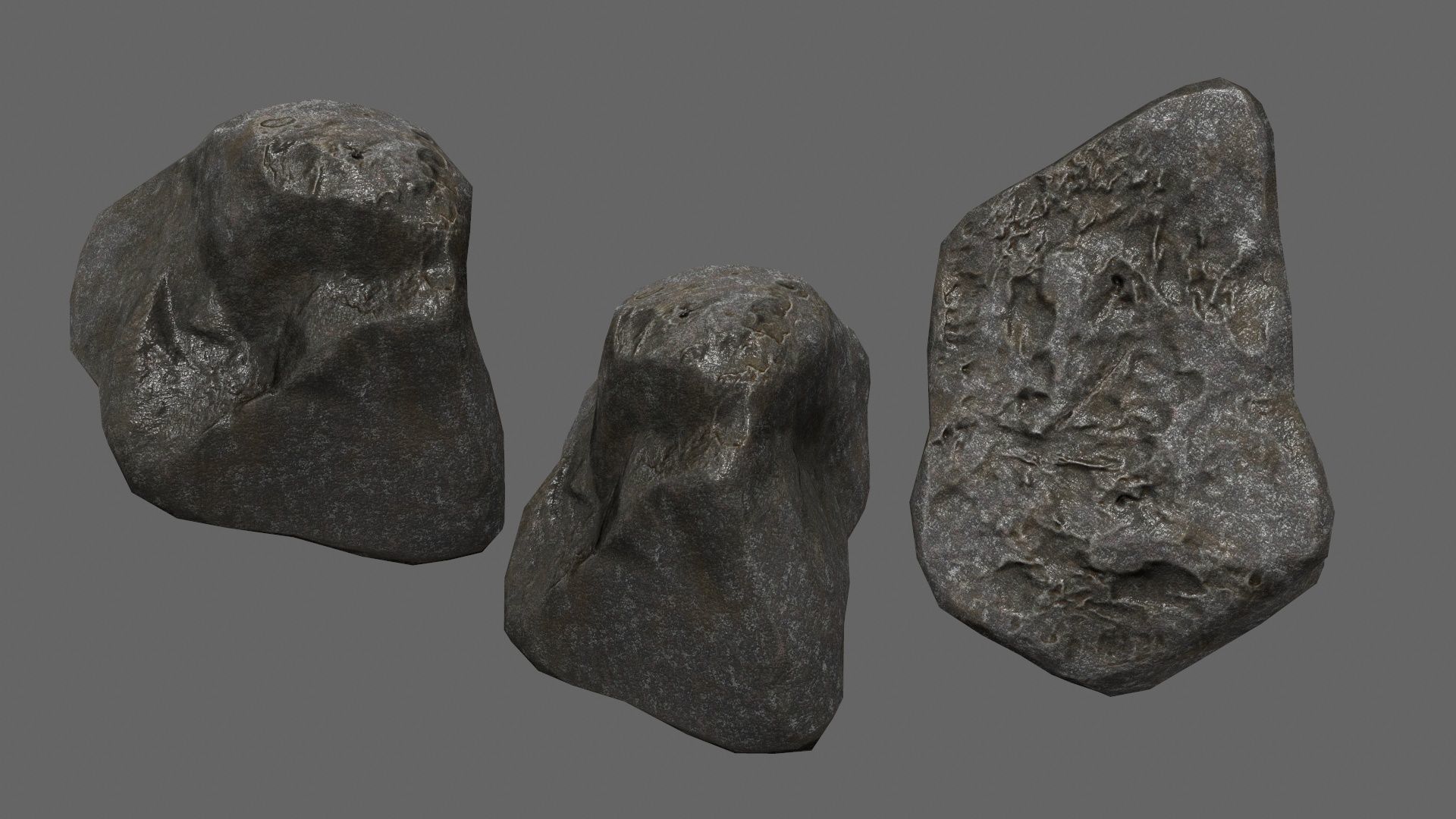 rocks Low-poly 3D model_7