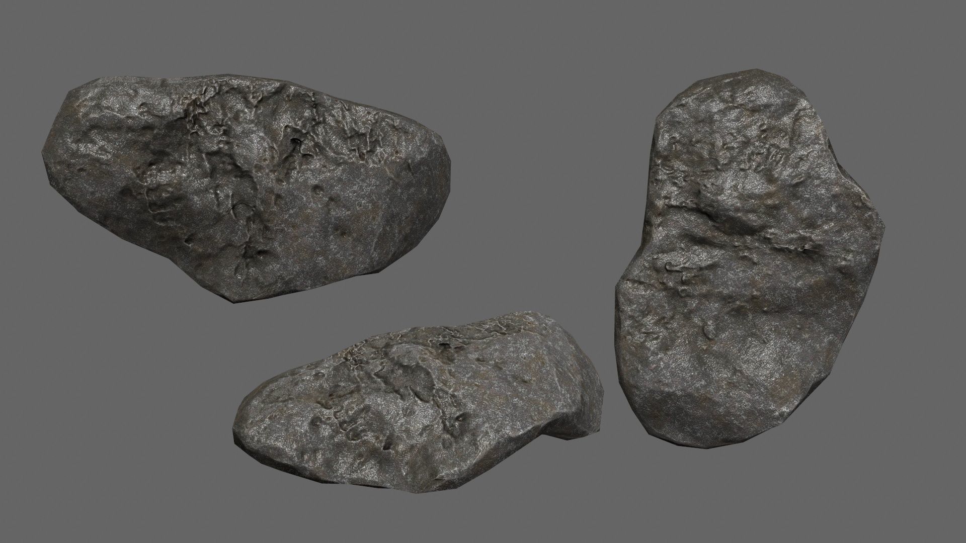 rocks Low-poly 3D model_14