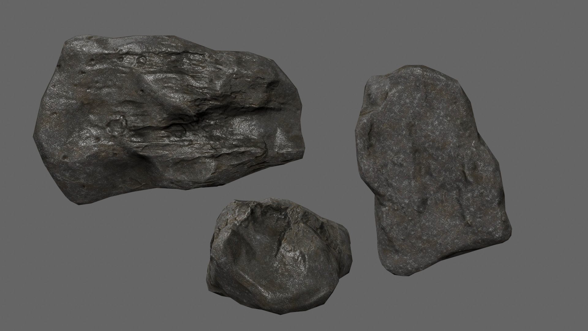 rocks Low-poly 3D model_26