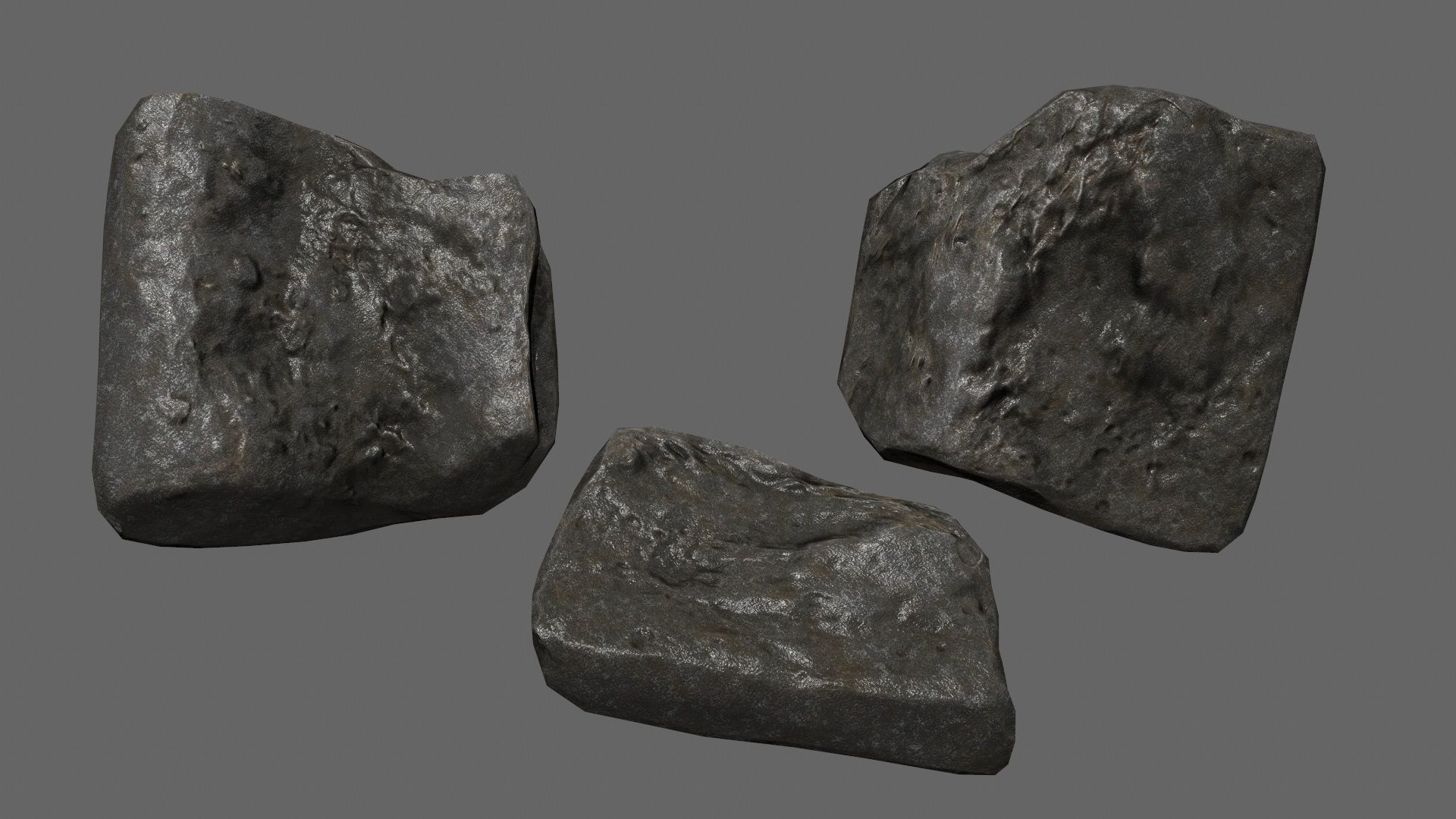 rocks Low-poly 3D model_18