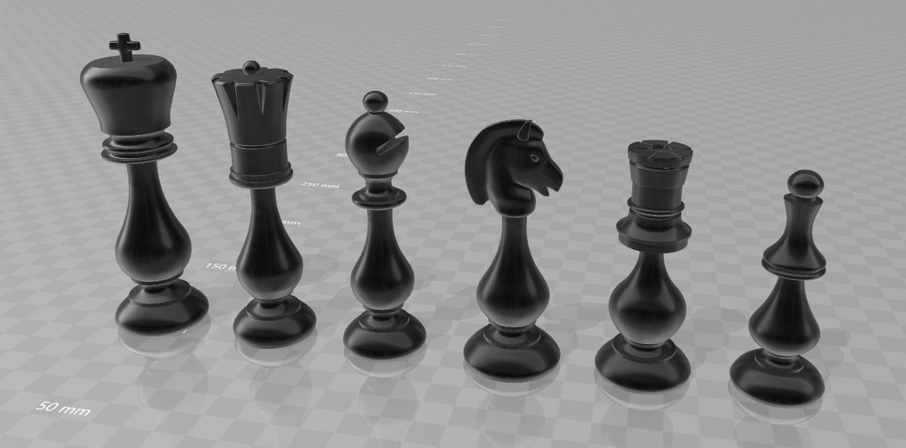 Chess Set Persian Style Blender 3D Printable STL OBJ  3D print model_5