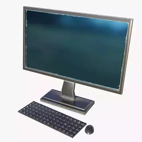 Desktop Computer - Low Poly 