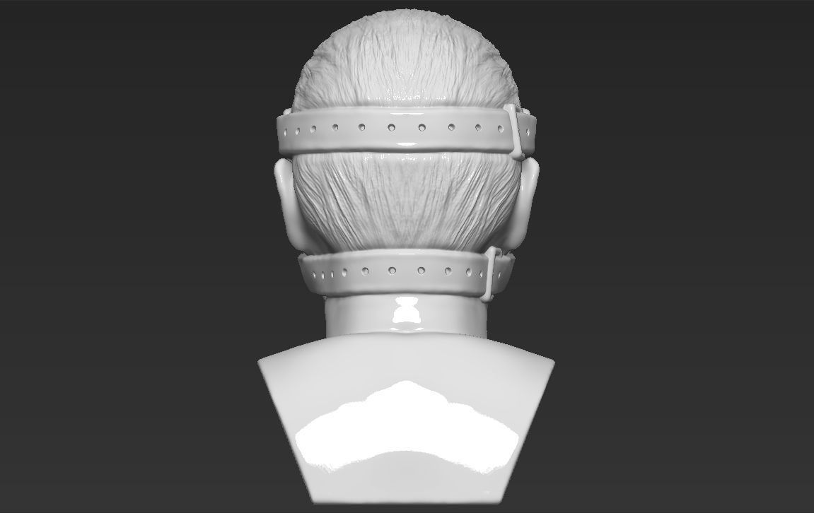 Hannibal Lecter bust 3D printing ready stl obj formats 3D print model_11