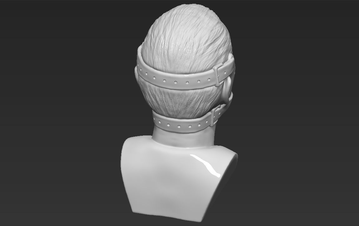 Hannibal Lecter bust 3D printing ready stl obj formats 3D print model_29