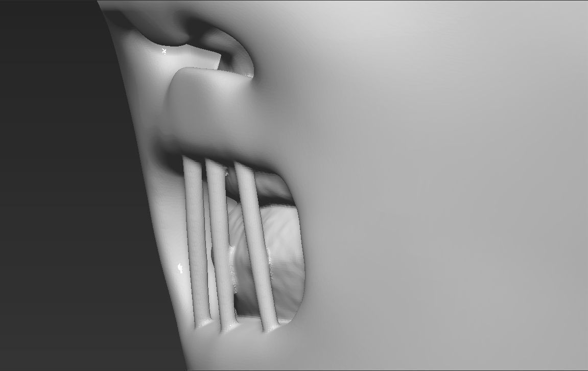 Hannibal Lecter bust 3D printing ready stl obj formats 3D print model_15