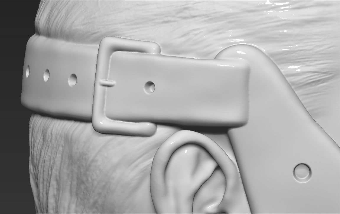 Hannibal Lecter bust 3D printing ready stl obj formats 3D print model_23