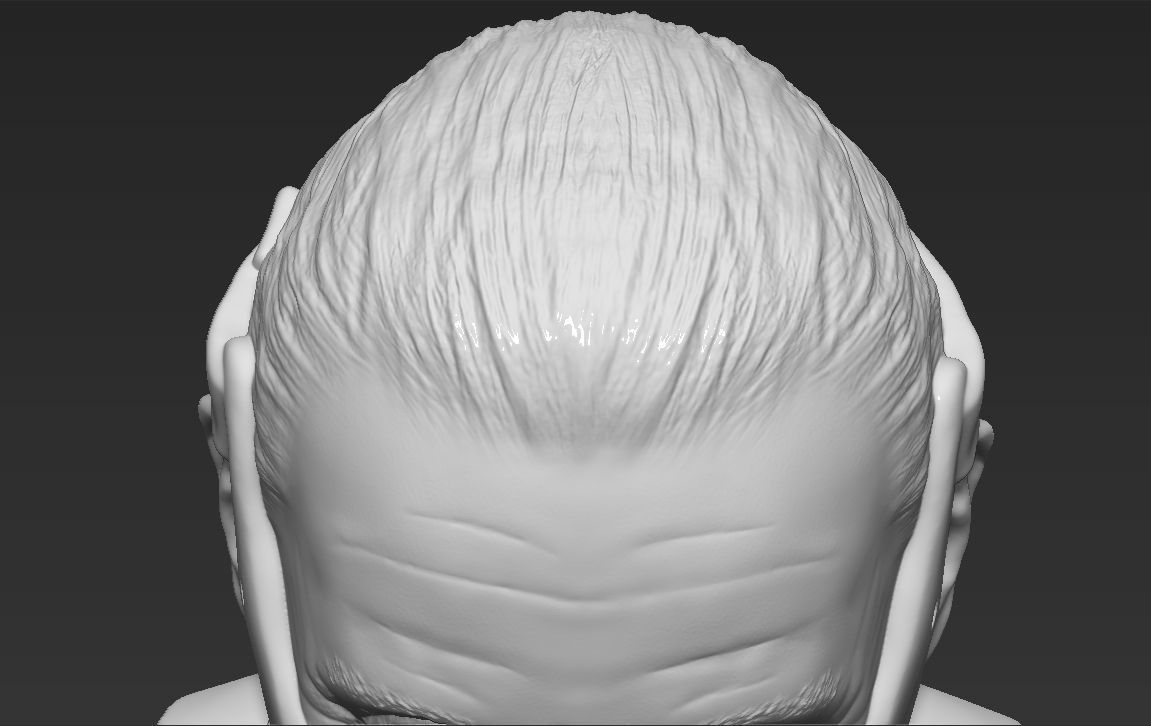 Hannibal Lecter bust 3D printing ready stl obj formats 3D print model_30