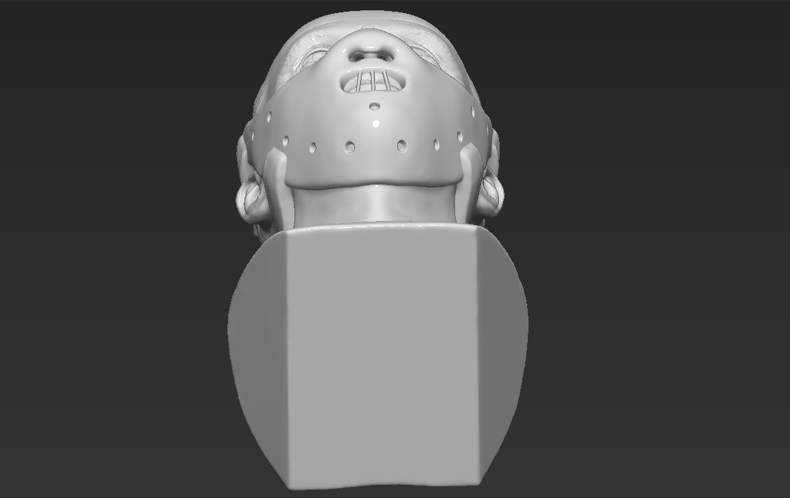Hannibal Lecter bust 3D printing ready stl obj formats 3D print model_31