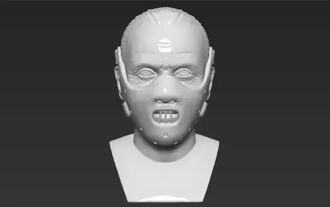 Hannibal Lecter bust 3D printing ready stl obj formats 3D print model