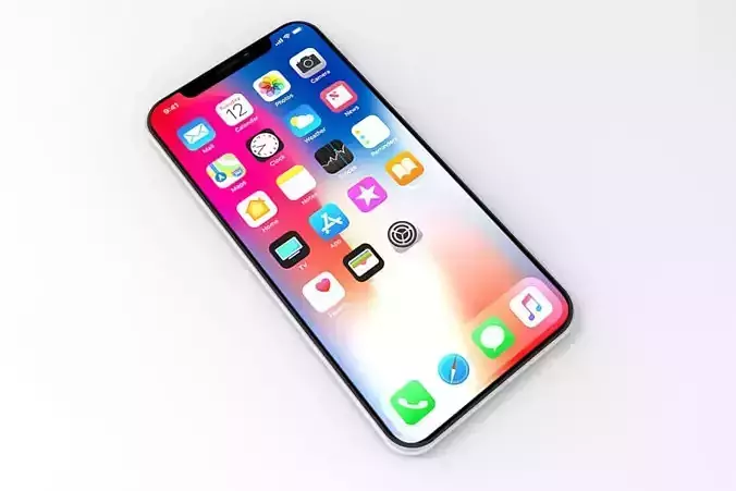 Apple iPhone X Low-poly 3D model