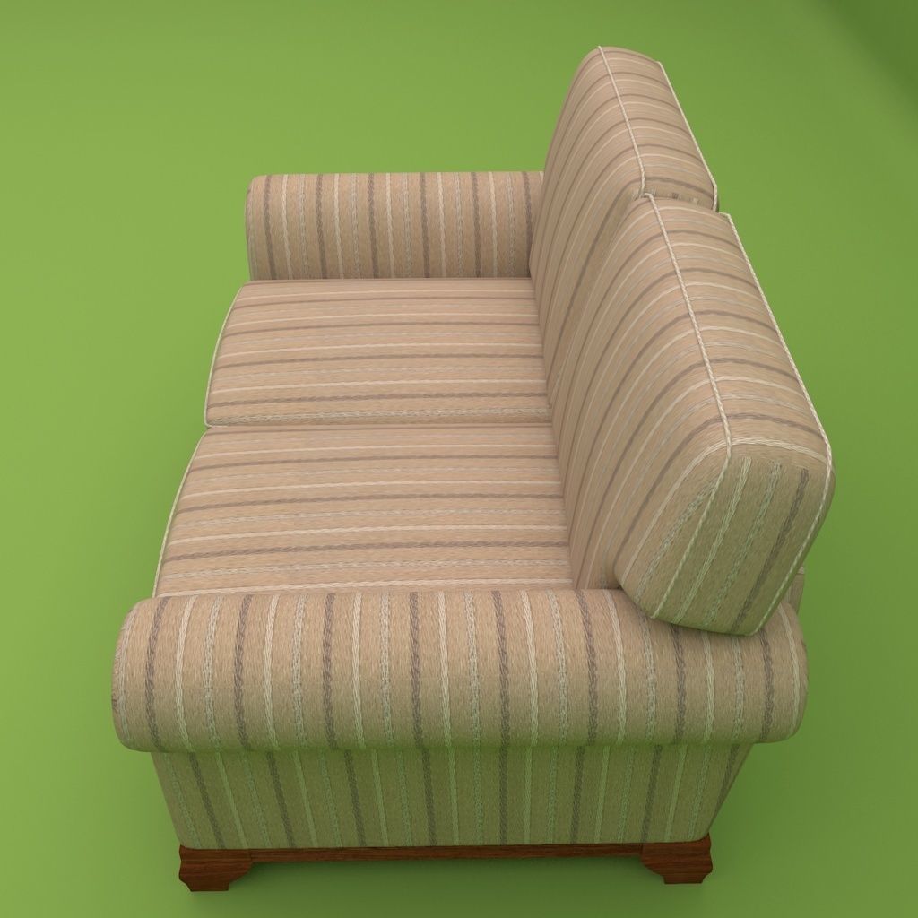 Couch 2 seats - Model English - Sillon 2 cuerpos Modelo Ingles 3D model_7