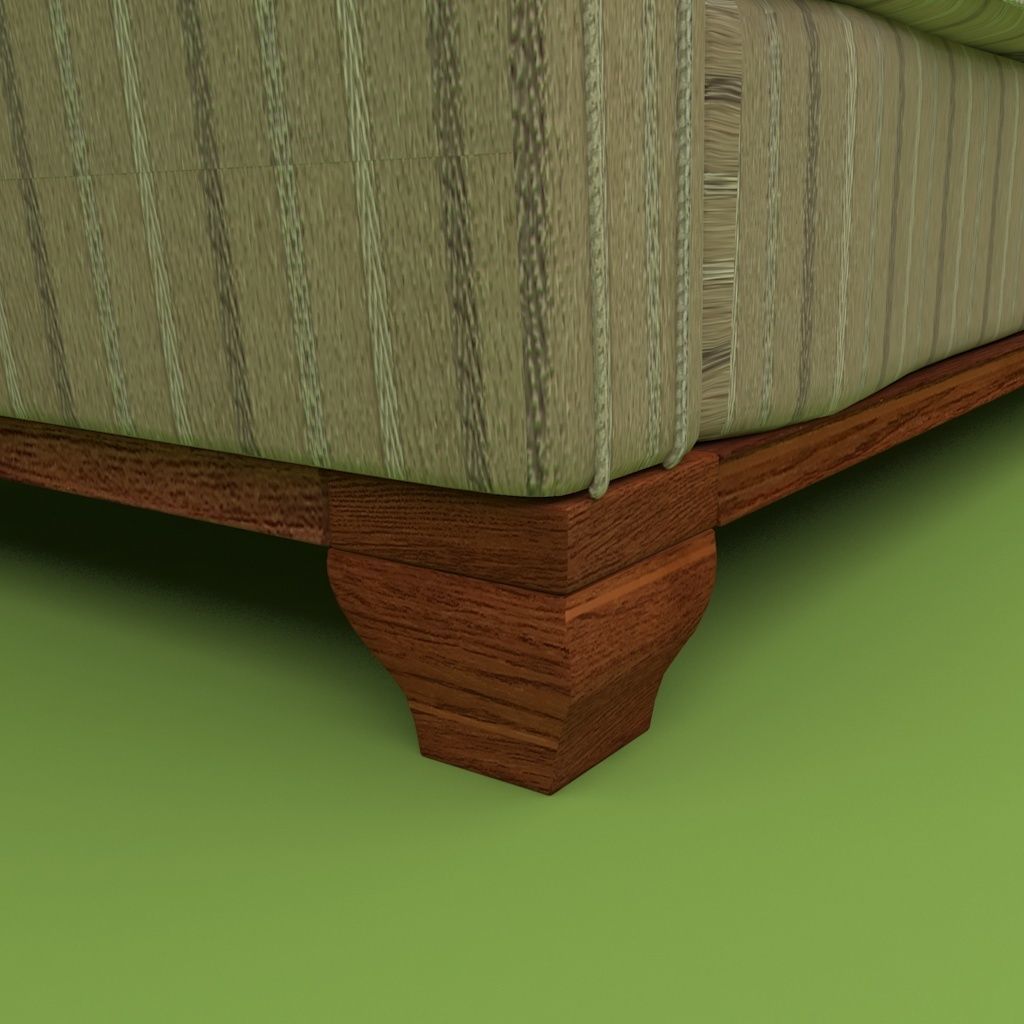 Couch 2 seats - Model English - Sillon 2 cuerpos Modelo Ingles 3D model_6