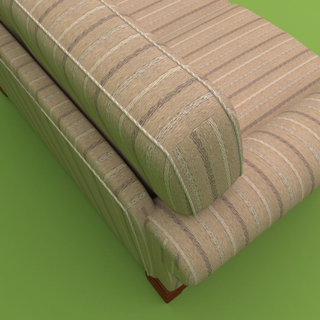 Couch 2 seats - Model English - Sillon 2 cuerpos Modelo Ingles 3D model_5
