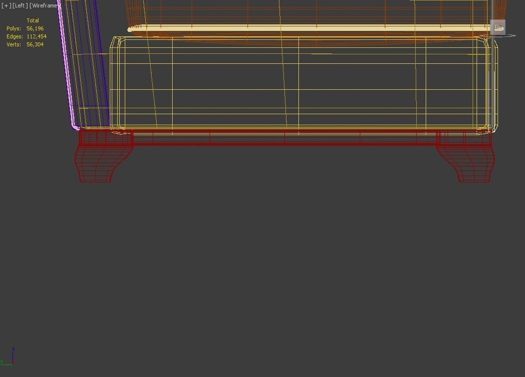 Couch 2 seats - Model English - Sillon 2 cuerpos Modelo Ingles 3D model_14