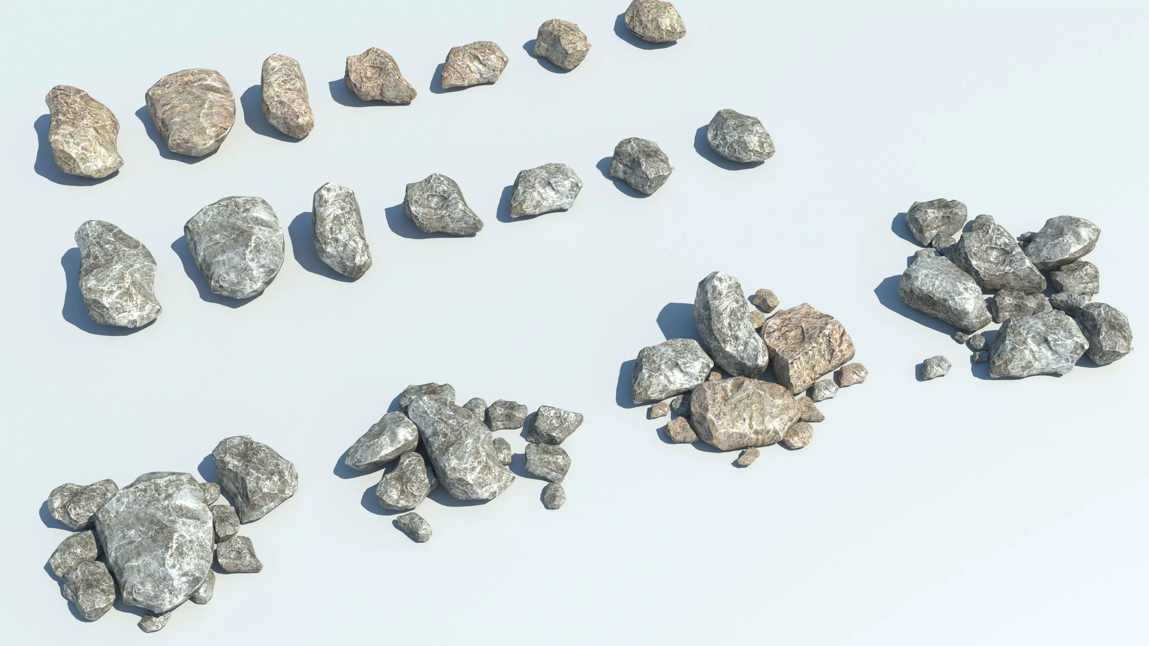 Stones Pack Low-poly 3D model_0