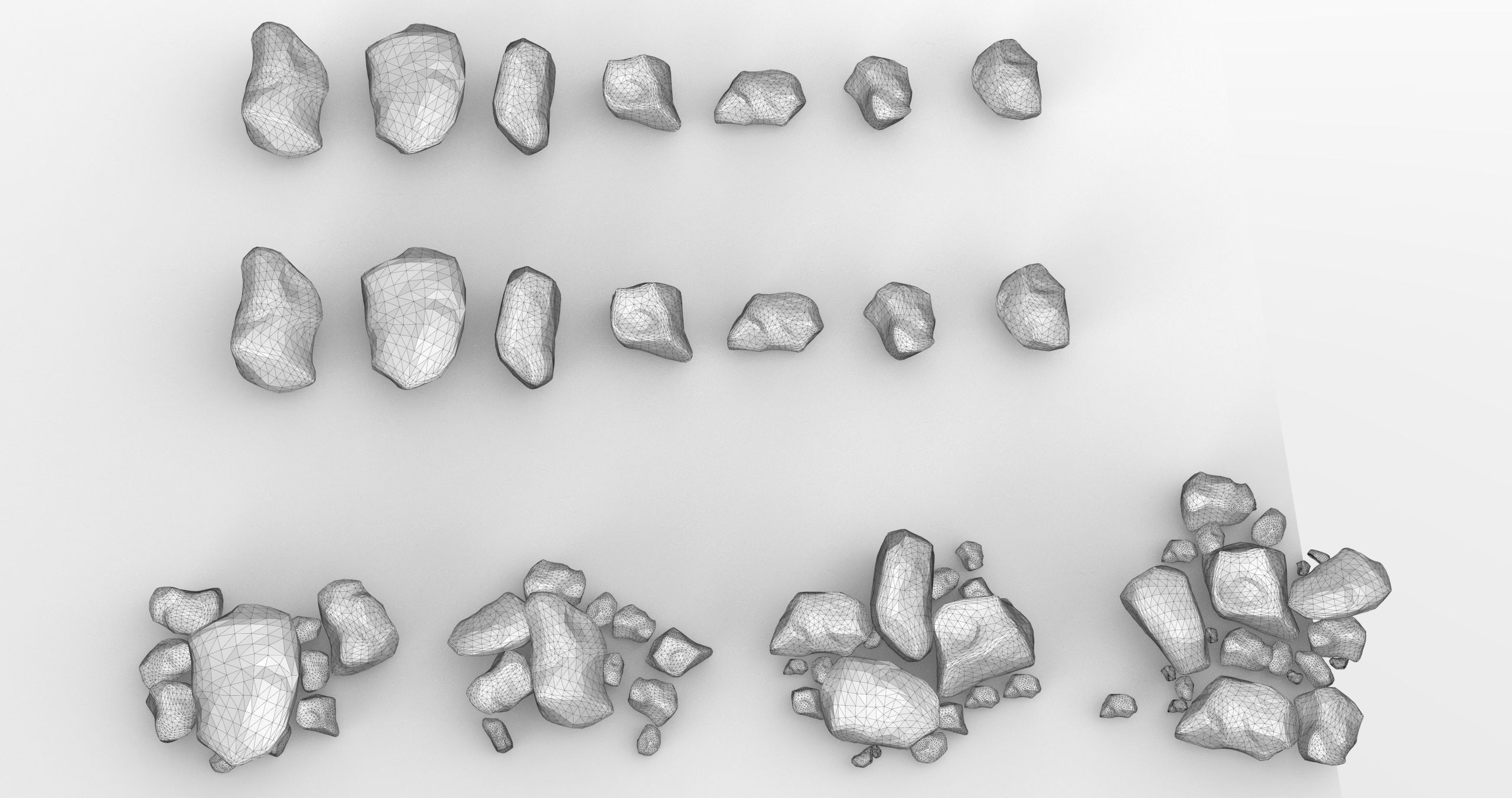 Stones Pack Low-poly 3D model_3