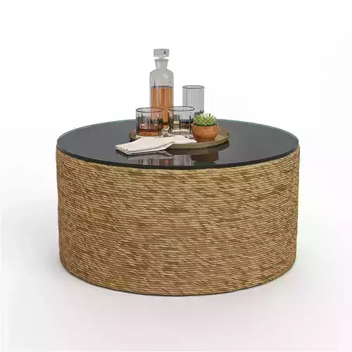 HARBOR Coffee Table with SOMERSET Glasses