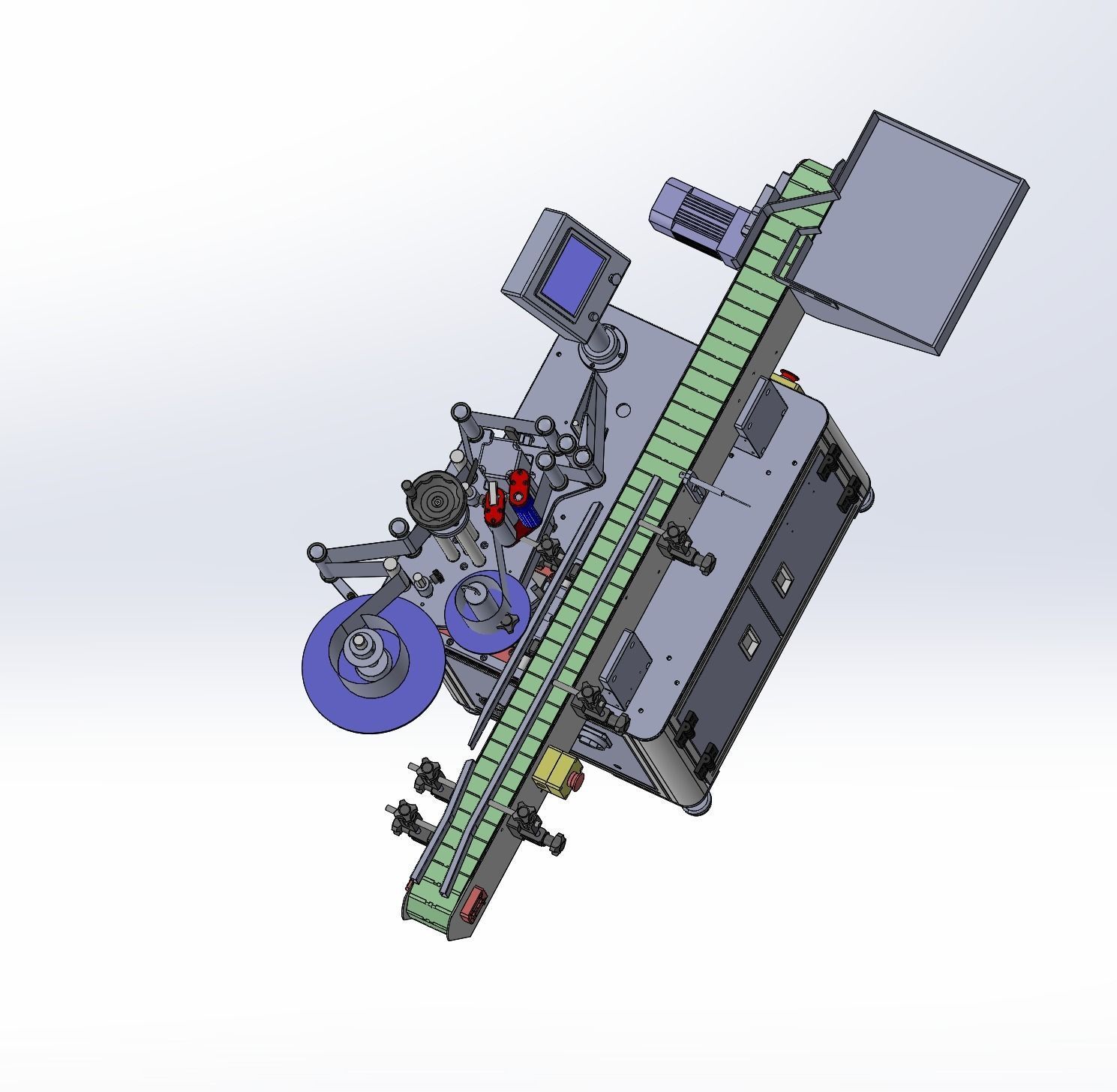 Labeling machine 3D model_4