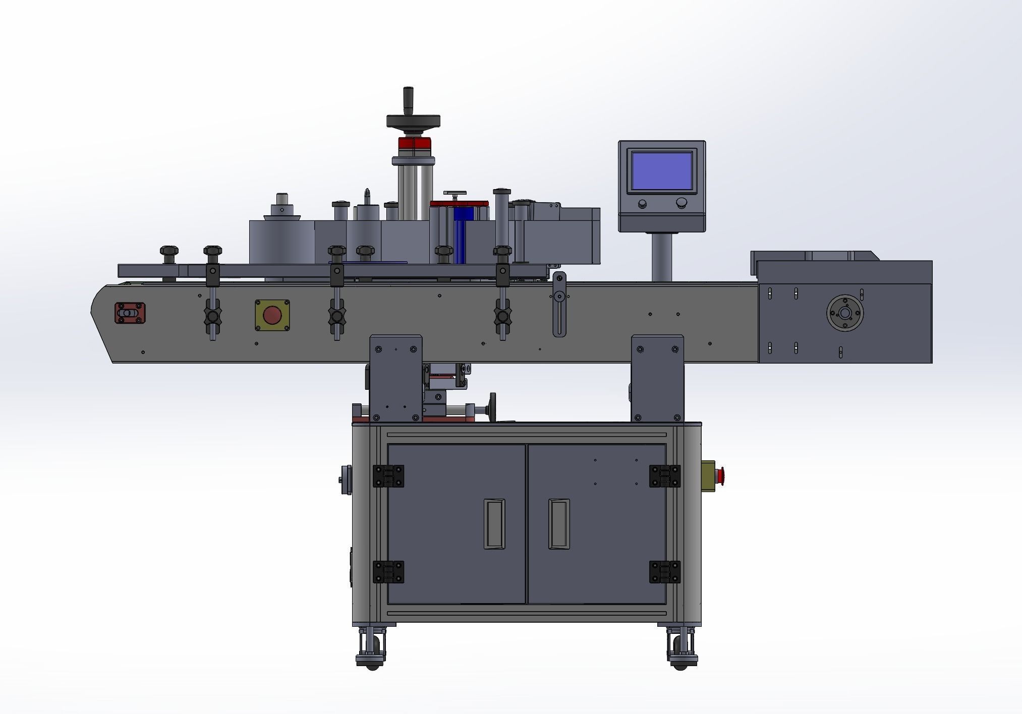Labeling machine 3D model_5