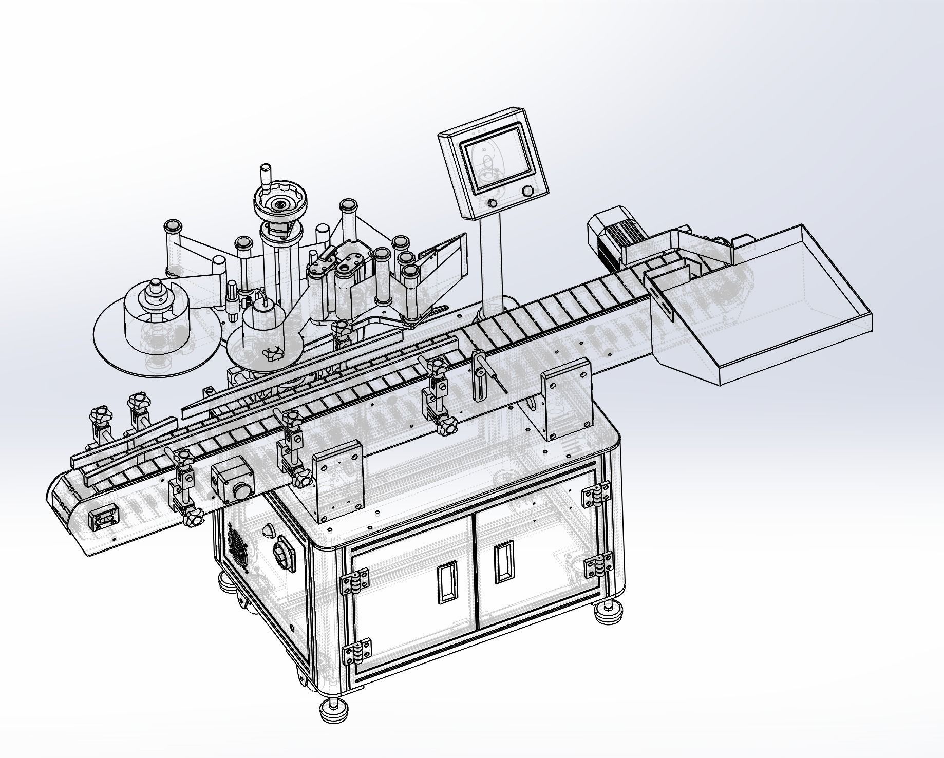 Labeling machine 3D model_8