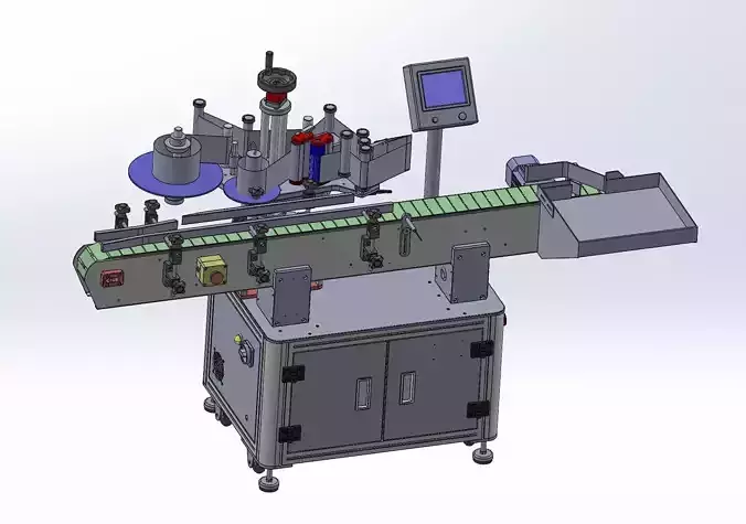 Labeling machine 3D model