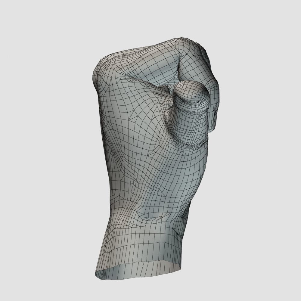 Thumb up hand 3D model_9