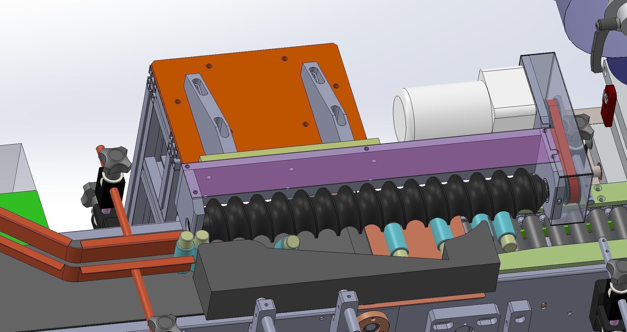 Vertical change horizontal labeling machine 3D model_8